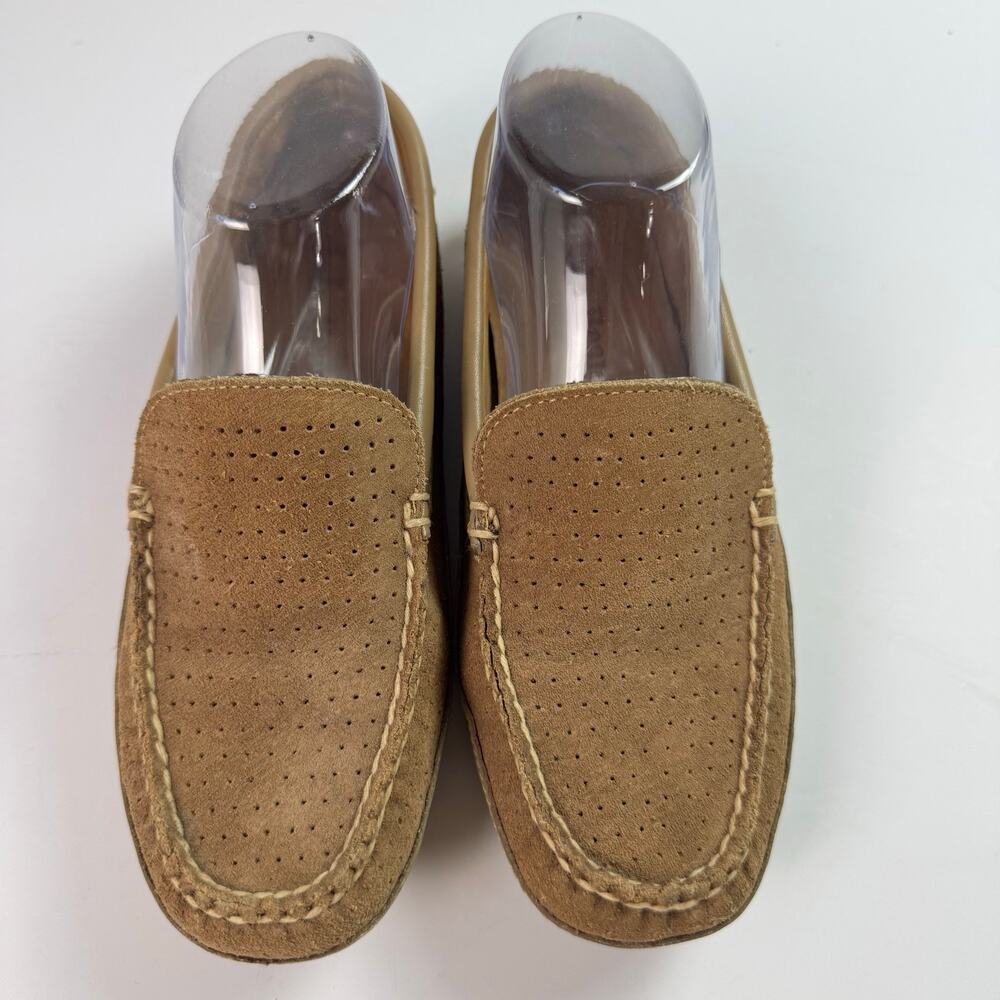 L.L. Bean Suede Moccasin Driving Loafers Mens Size6.5 Brown SlipOn Shoes Casual